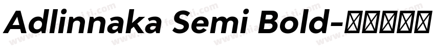 Adlinnaka Semi Bold字体转换